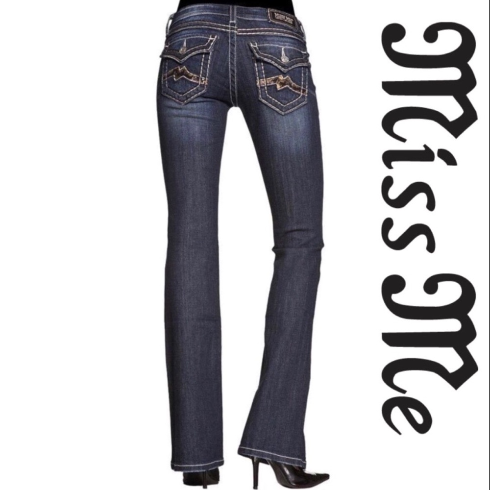 MISS ME JD1047B Sequins Jean Sz 30 Inseam 32 1/2”